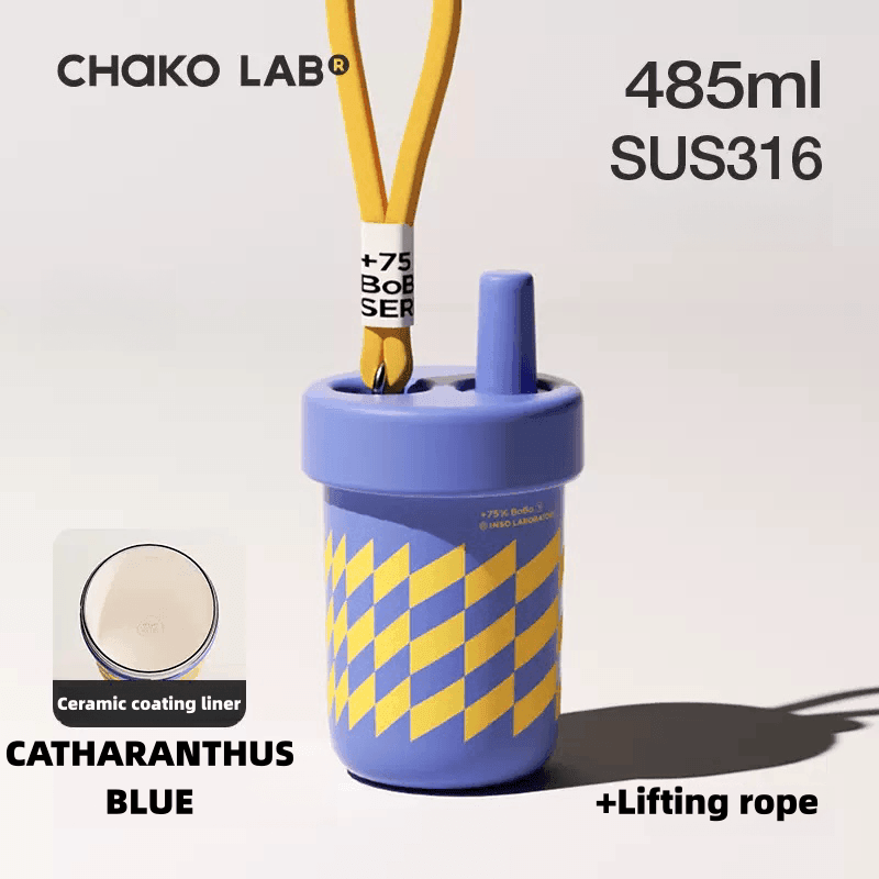 CHAKO LAB Ceramic Insulated BOBO Straw Cup 450ml