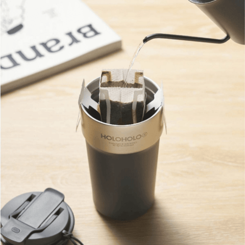 HOLOHOLO Latte Cup Large Capacity 316L Stainless Steel Straw Vacuum Cup 500ml