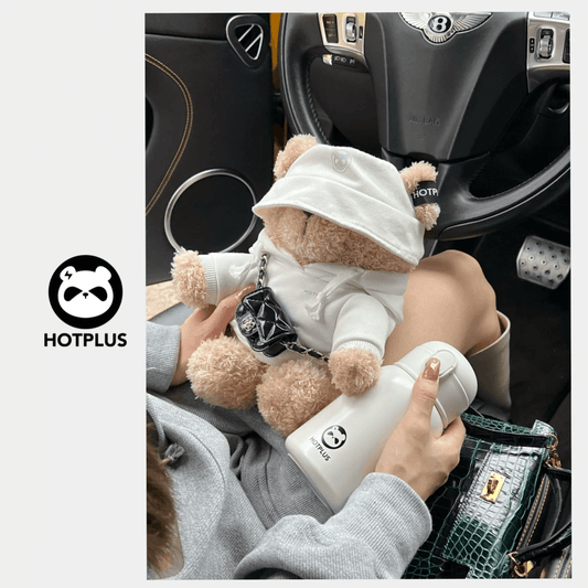 Hotplus Water Bottle Bear 450ml cup 316 Stainless Steel Gift Box