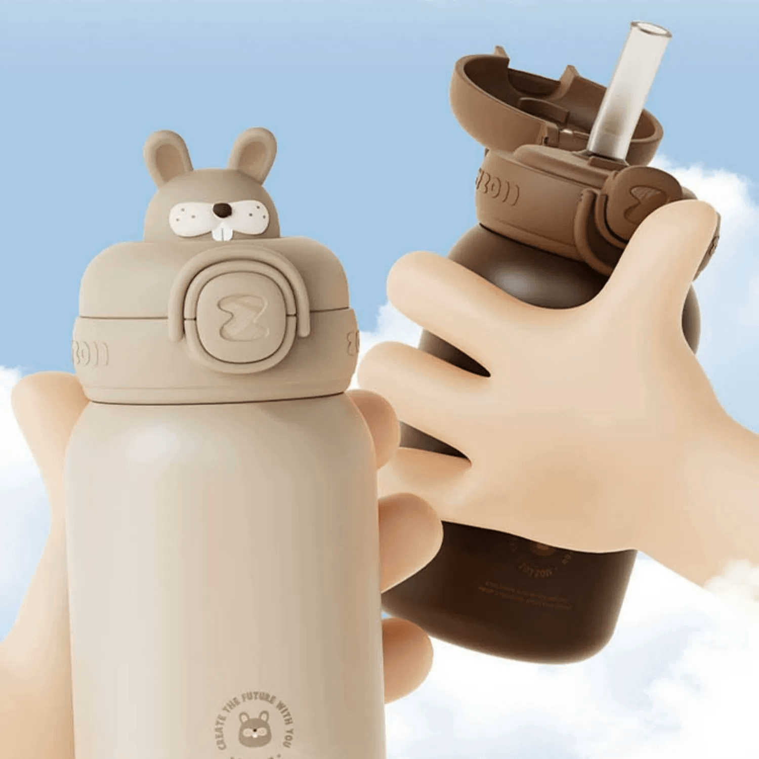 ZOYZOII Forest animal series thermos cup E8