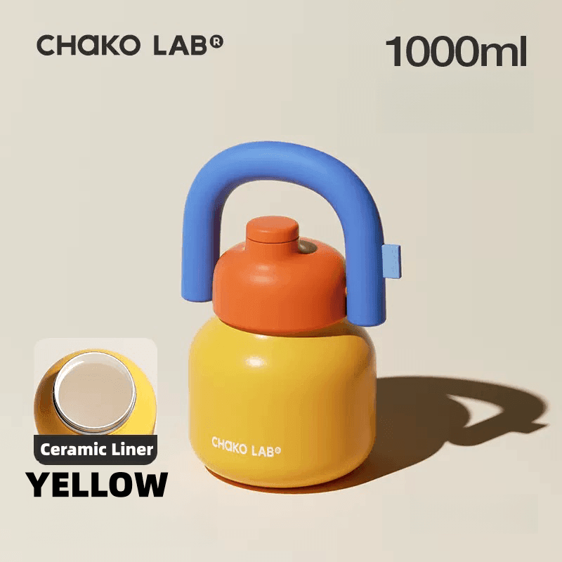 CHAKOLAB 1000ML LinLin Thermal and Cold Insulation Bottle - Portable Straw Bottle