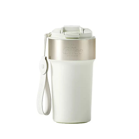 HOLOHOLO Latte Cup Large Capacity 316L Stainless Steel Straw Vacuum Cup 500ml