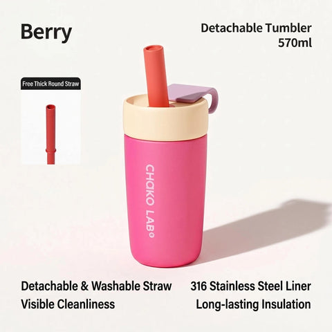 CHaKOLAB OPENSTRAW 570ml Insulated Split Cup with Detachable Straw