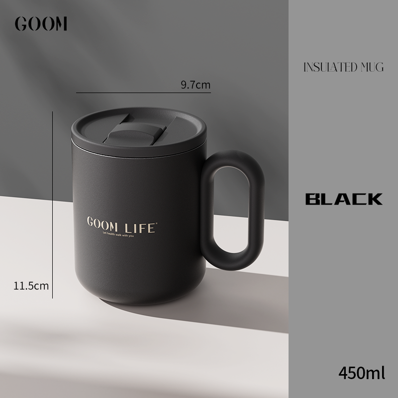 GOOM Premium Insulated Mug – Latte Series for Hot & Cold Beverages Cup 450ml