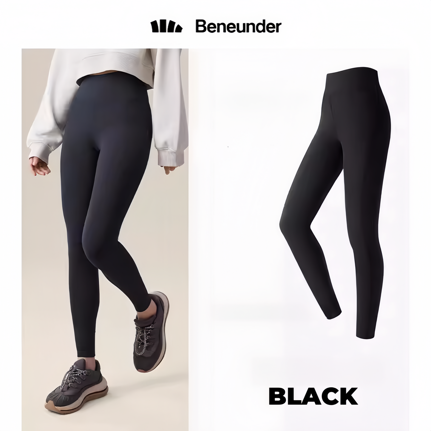 BENEUNDER Leggings for Women Gym Workout Lounge High Waisted Shaping Bottoms uttery Soft Yoga Pants