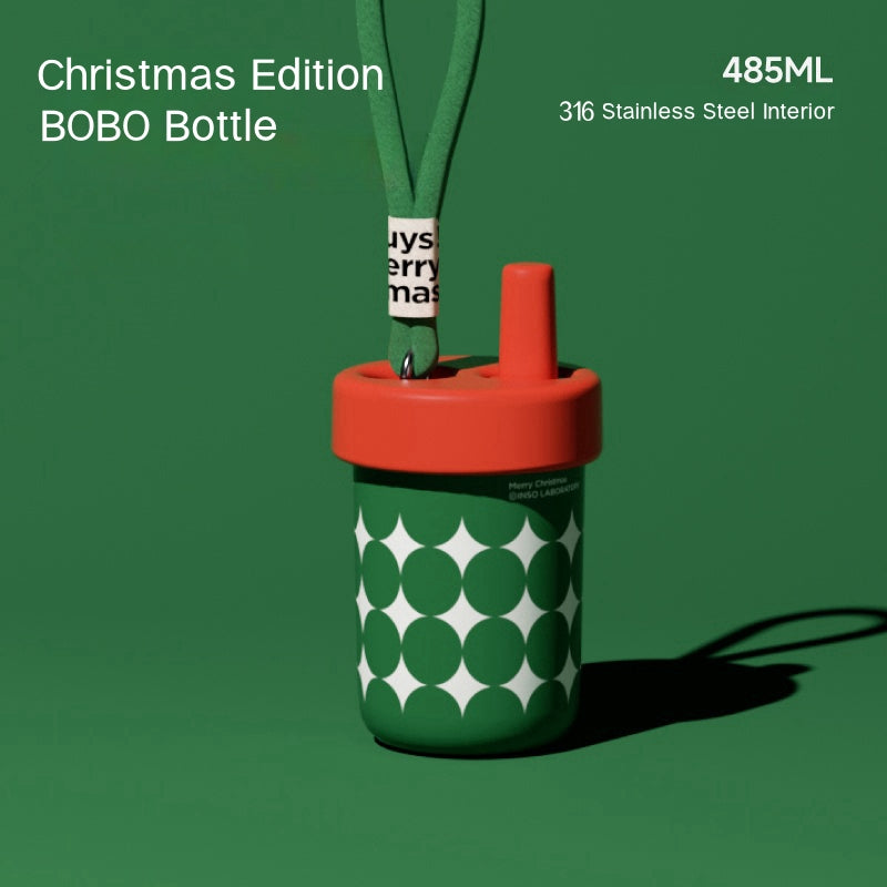 CHAKO LAB Christmas Edition Thermal Bottles - Festive Insulated Cups for Gifting