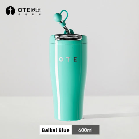 OTE Torch 600ml Insulated Tumbler with Straw – SUS316 Stainless Steel Vacuum Cup | Dual-Mode Lid (Straw & Direct Sip), Leakproof, 6H Hot & Cold Retention, BPA-Free, 5 Colors