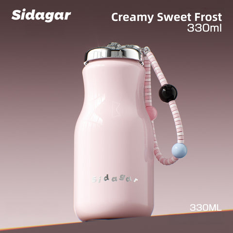 Sidagar 330ml Mini Thermos Bottle - 238g Ultra-Light Stainless Steel Water Flask with S31603 Inner Liner, 6-Hour Insulation, Leakproof & Anti-Scratch Finish.