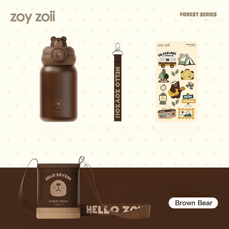 ZOYZOII Forest animal series thermos cup E8