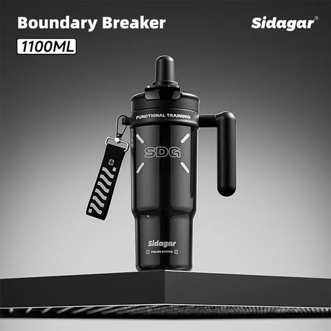 Sidagar 1100ml Tritan Gym Straw Water Bottle