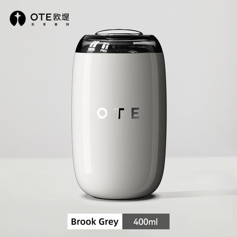 OTE Retro Wine Glass Insulated Coffee Tumbler – 10 oz / 14 oz SUS 316 Stainless Steel Travel Mug with Sliding Lid – Leak-Proof, BPA-Free, 6-Hour Heat/Cold Retention – Retro Italian Aesthetic for Latte, Tea, and Cold Brew