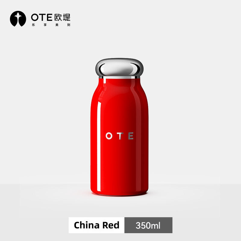 OTE 350ml/500ml Insulated Milk Cup, Italian Retro Vacuum Flask, SUS316 Seamless Liner, Leak-Proof Water Bottle for Kids & Adults, 6H Heat Retention, BPA-Free, 4 Colors