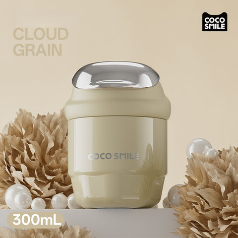 COCO SMILE Shell Coffee Tumbler 300ml - Hot & Cold Insulated Cup