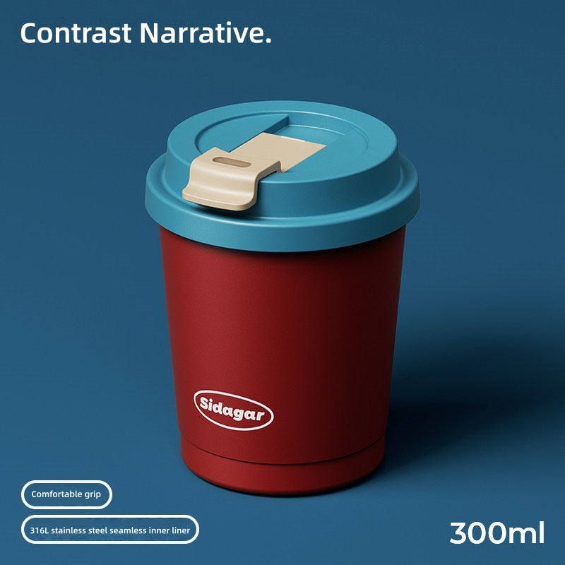 Sidagar 300ml Stainless Steel Travel Coffee Cup