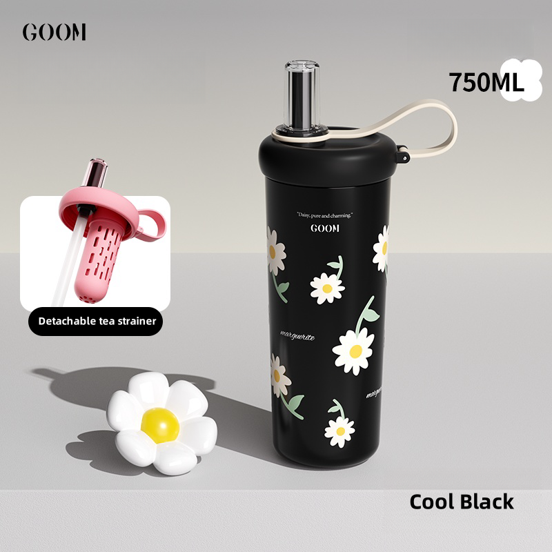 GOOM Sunshine Series Insulated Tumbler - 750mL Tea Infuser Bottle