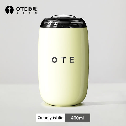 OTE Retro Wine Glass Insulated Coffee Tumbler – 10 oz / 14 oz SUS 316 Stainless Steel Travel Mug with Sliding Lid – Leak-Proof, BPA-Free, 6-Hour Heat/Cold Retention – Retro Italian Aesthetic for Latte, Tea, and Cold Brew