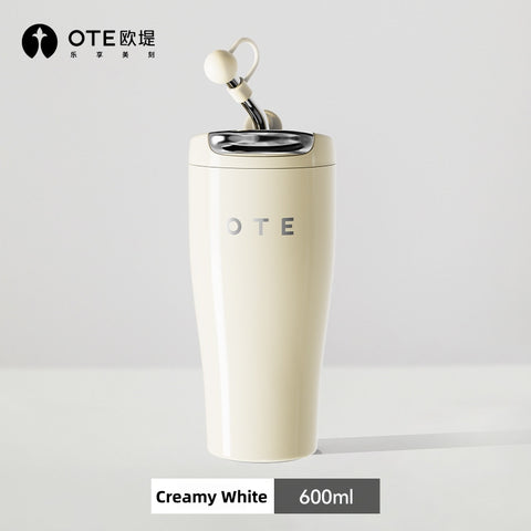OTE Torch 600ml Insulated Tumbler with Straw – SUS316 Stainless Steel Vacuum Cup | Dual-Mode Lid (Straw & Direct Sip), Leakproof, 6H Hot & Cold Retention, BPA-Free, 5 Colors