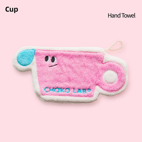 CHAKO LAB CloudTouch Hand Towel - Ultra Soft Coral Fleece, 3s Absorb 0.5L Water, with Hanging Loop (325x150mm)