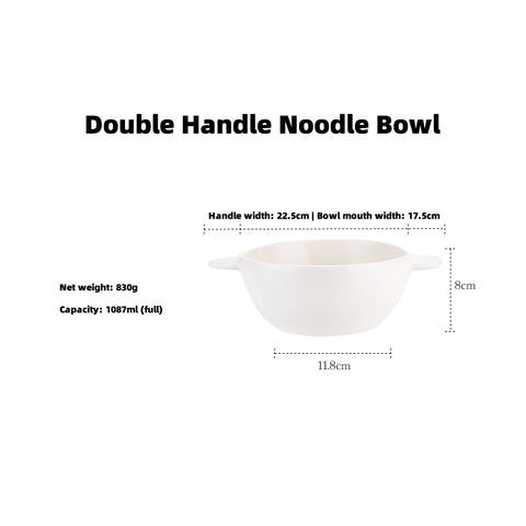 Shueho Matte Handcrafted Balian Ceramic Tableware - Microwave, Oven & Dishwasher Safe - Eco-Friendly Milk White & Cream Yellow