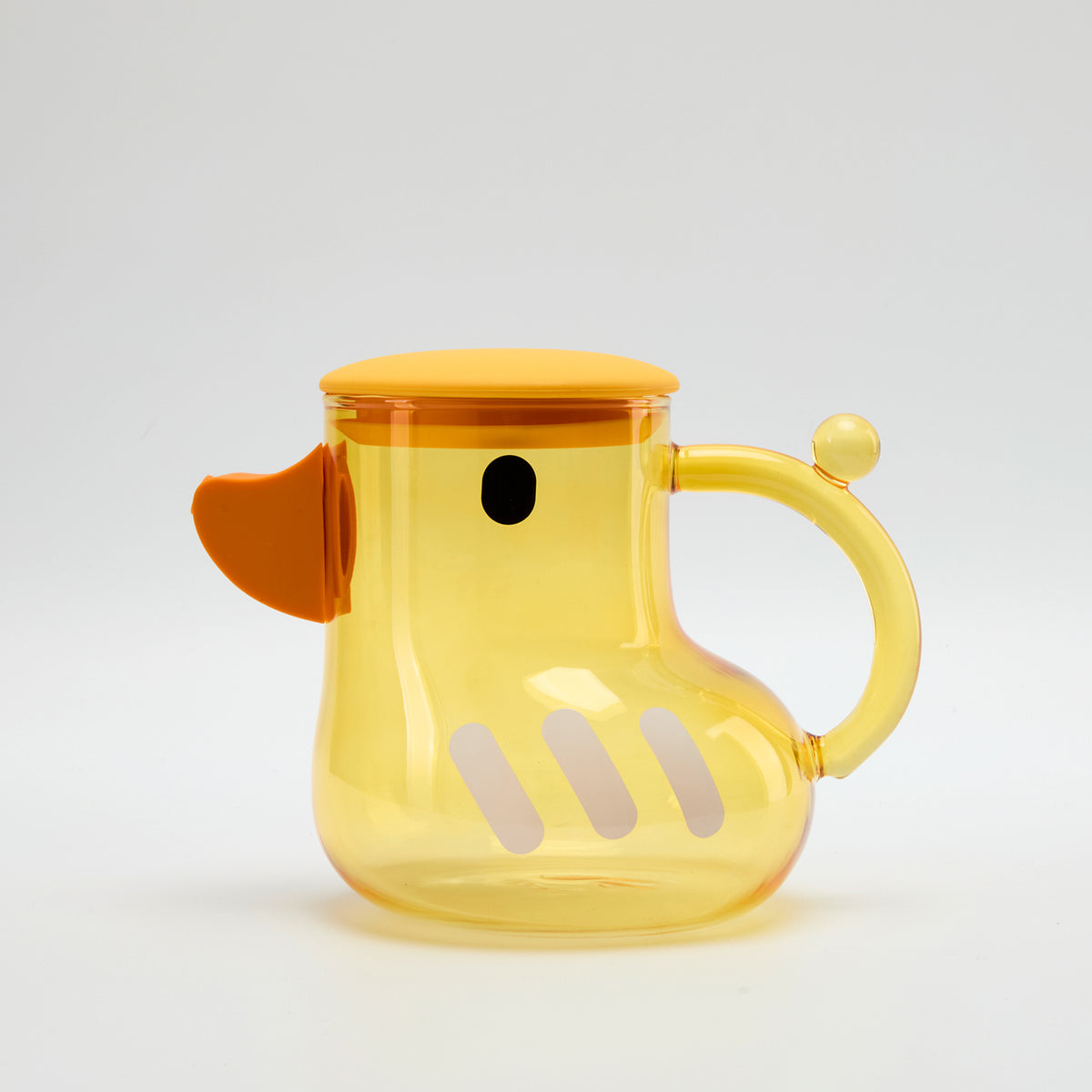 Adorable Duck-Shaped Glass Teapot - 1300ml Large Capacity, Leak-Proof & Food Safe for Daily Hydration