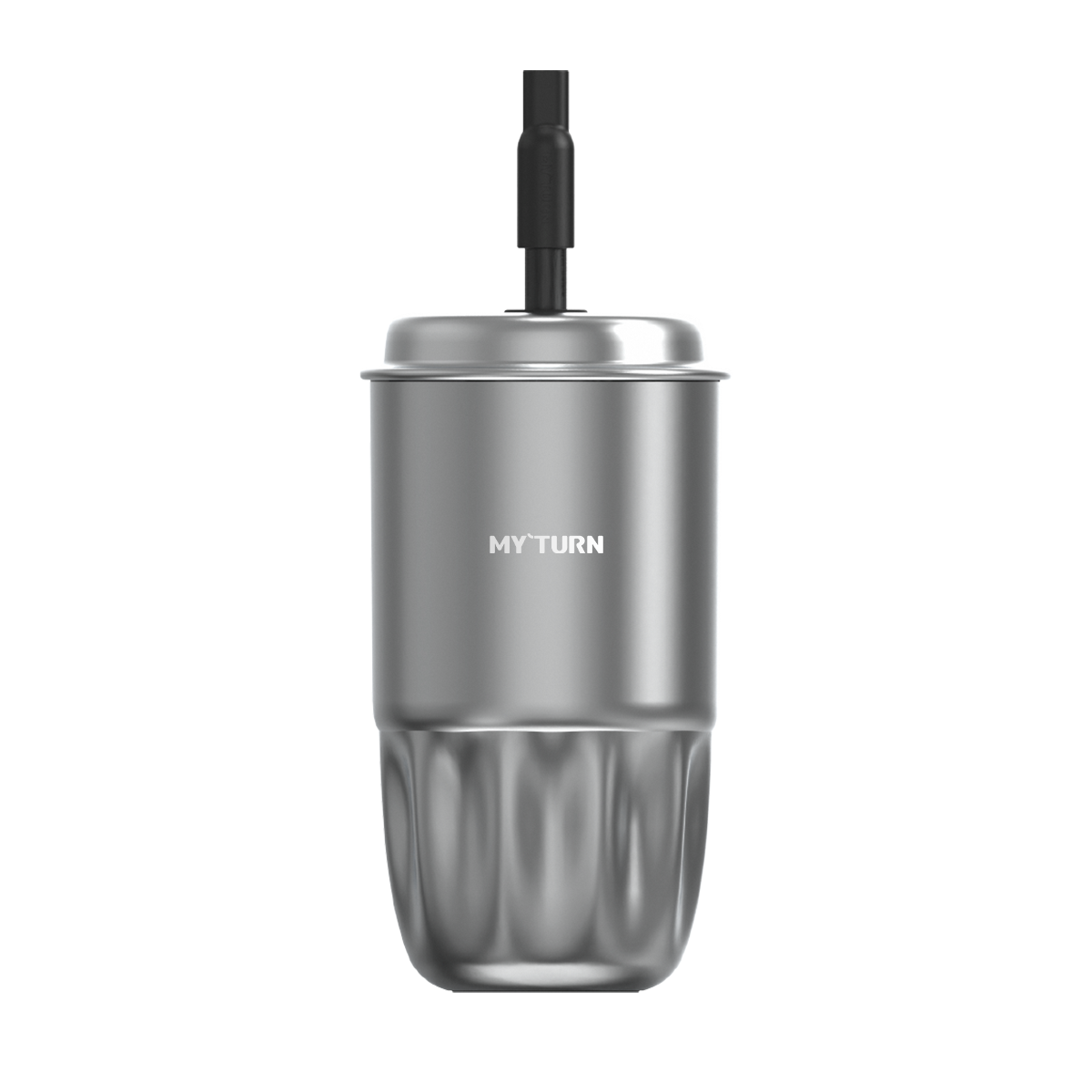 MYTURN T2 Stainless Steel Straw Tumbler with Leak-Proof Design - 450ml Insulated Coffee Cup, Car Cup Holder Compatible, Wide Mouth Easy Clean