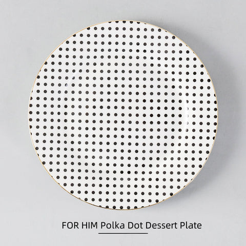 Luxury Stechcol Bone China Dinner Plate: Houndstooth & Scottish Plaid - 4 Styles