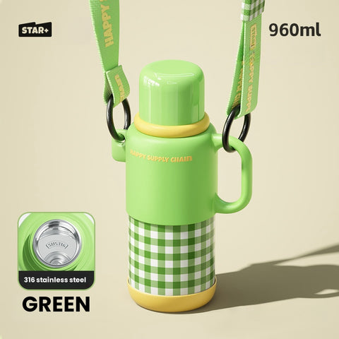 960ML STAR+ Thermal Travel Bottle - 24-Hour Insulation with 316 Stainless Steel Interior