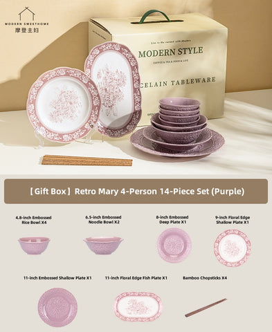 elegant romantic porcelain tableware