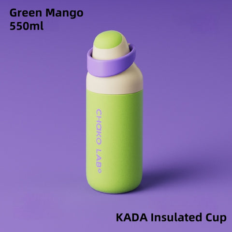 CHAKO LAB KADA Sports 700ml Insulated Water Bottle - Double Wall Vacuum, StrawShift™ Dual-Drink Mode, One-Hand Operation, 44°C/10°C 6H Temp Control