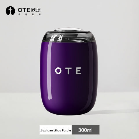 OTE Retro Wine Glass Insulated Coffee Tumbler – 10 oz / 14 oz SUS 316 Stainless Steel Travel Mug with Sliding Lid – Leak-Proof, BPA-Free, 6-Hour Heat/Cold Retention – Retro Italian Aesthetic for Latte, Tea, and Cold Brew
