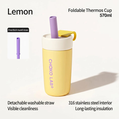 CHaKOLAB OPENSTRAW 570ml Insulated Split Cup with Detachable Straw