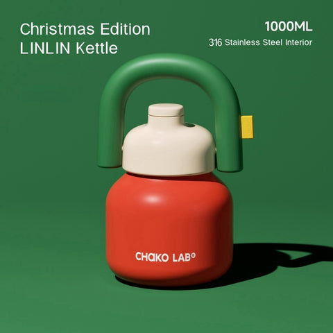 CHAKO LAB Christmas Edition Thermal Bottles - Festive Insulated Cups for Gifting