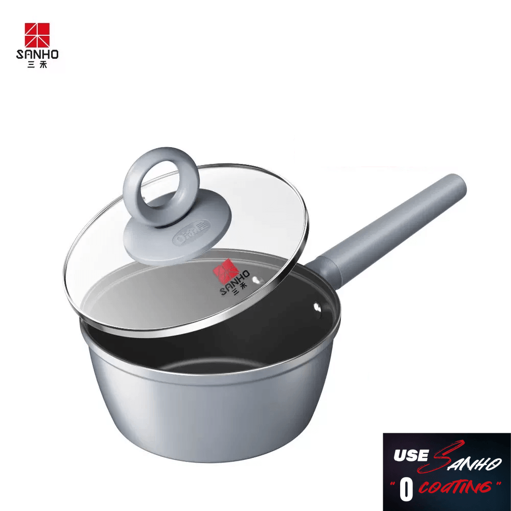 SANHE Non Stick Frying Pan & Wok with No Coating Iron Pot Uncoated Gas Stove Applicable