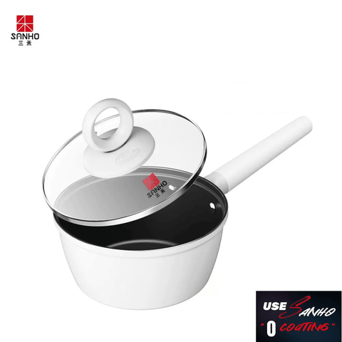 SANHE Non Stick Frying Pan & Wok with No Coating Iron Pot Uncoated Gas Stove Applicable