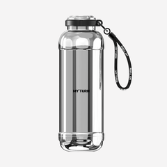 MYTURN N1 Outdoor Insulated Stainless Steel Water Bottle – 12H Hot & 4H Cold, Leak-Proof, Durable Travel Thermos with Ergonomic Handle
