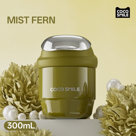 COCO SMILE Shell Coffee Tumbler 300ml - Hot & Cold Insulated Cup