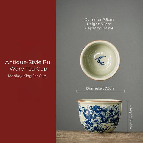 Hand-Painted Ceramic Tea Cup – Traditional Elegance