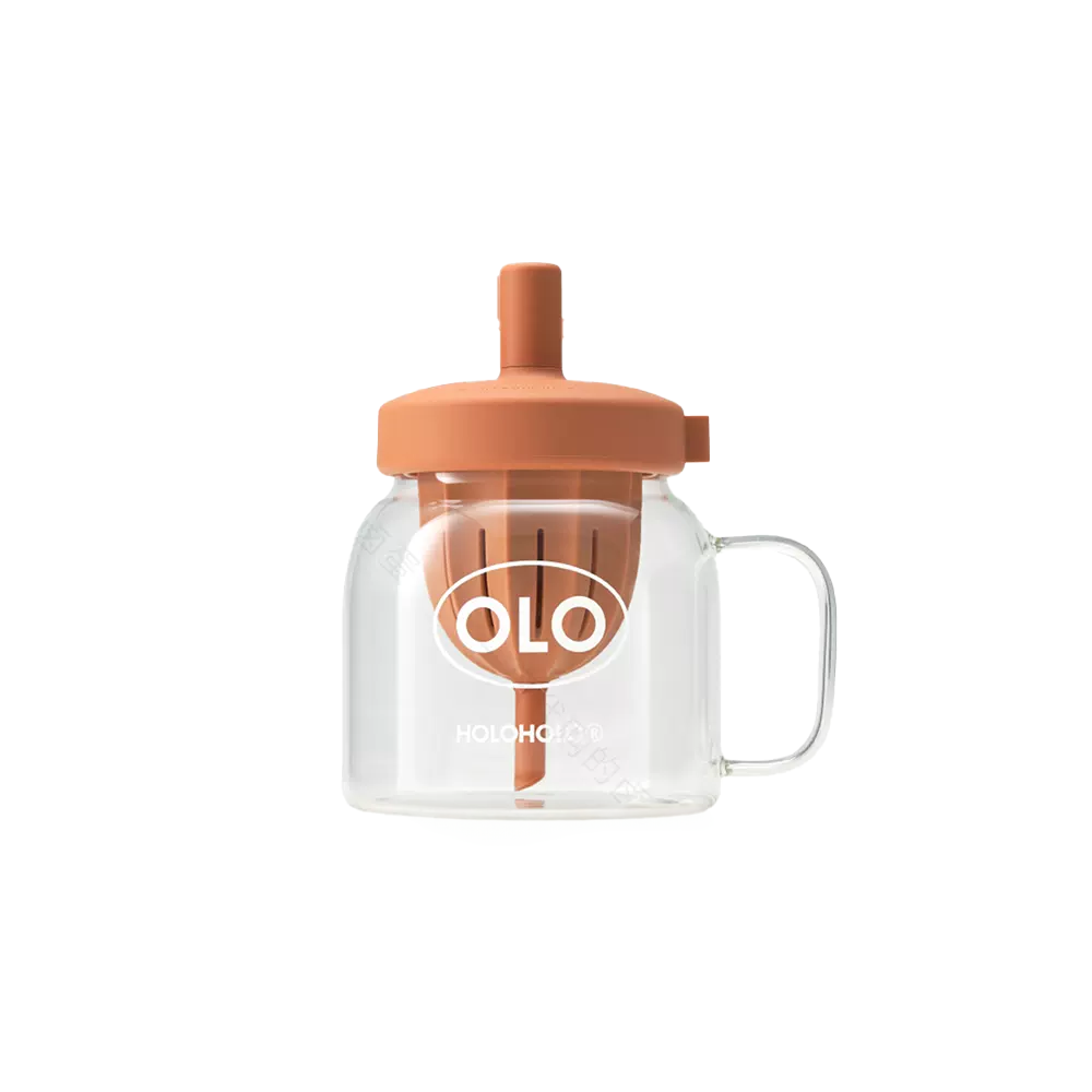 HOLOHOLO ACORN GLASS CUP WITH TEA FILTER 600ml & 1000ml