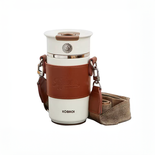 KOBACH 400ml Portable Thermos Coffee Mug Stainless Steel TA1 Coffee Cup