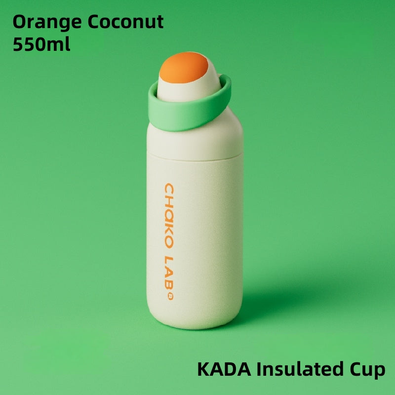 CHAKO LAB KADA Sports 700ml Insulated Water Bottle - Double Wall Vacuum, StrawShift™ Dual-Drink Mode, One-Hand Operation, 44°C/10°C 6H Temp Control