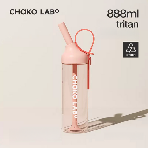 Chakolab 888ml Large-capacity Summer Sports JOJO Straw Bottle New 2024