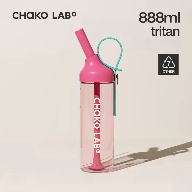 Chakolab 888ml Large-capacity Summer Sports JOJO Straw Bottle New 2024