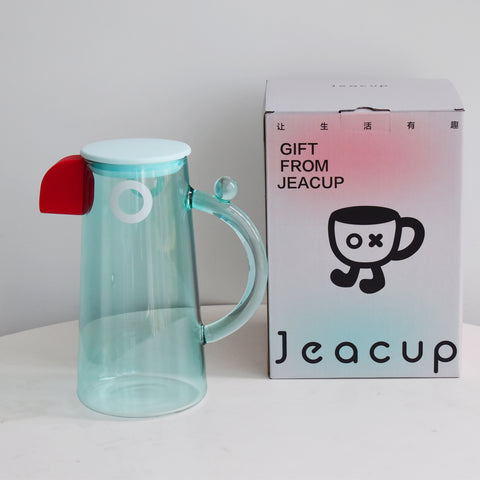 JEACUP Parrot Water Bottle - 1100ml Design, Red Dot Museum Collection, Perfect for Home and Gift Use