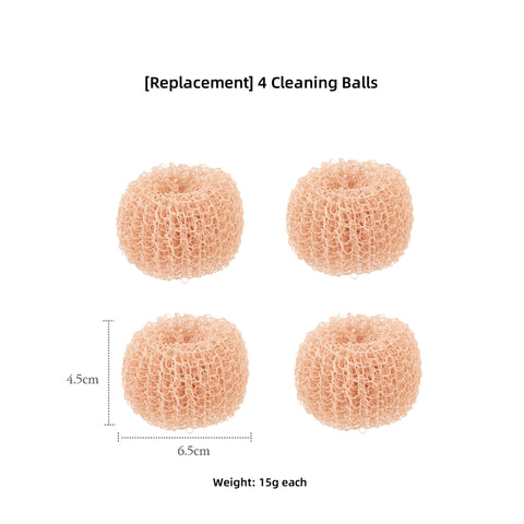Shueho Fiber Scrubber Brush for Non-Stick Cookware – Gentle, Heat-Resistant, Replaceable Heads | Buy 1 Get 2 Free Refills