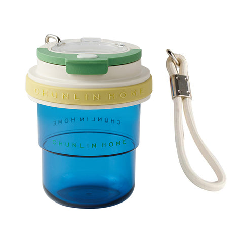 CHUNLIN HOME LELE 530ml Tea Infuser Water Bottle - Detachable Strainer, BPA-Free Tritan, Inverted Brewing, 3 Color-Block Designs