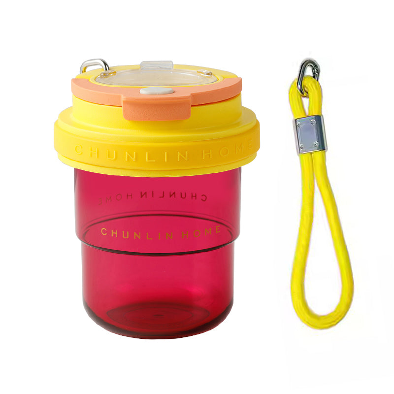 CHUNLIN HOME LELE 530ml Tea Infuser Water Bottle - Detachable Strainer, BPA-Free Tritan, Inverted Brewing, 3 Color-Block Designs