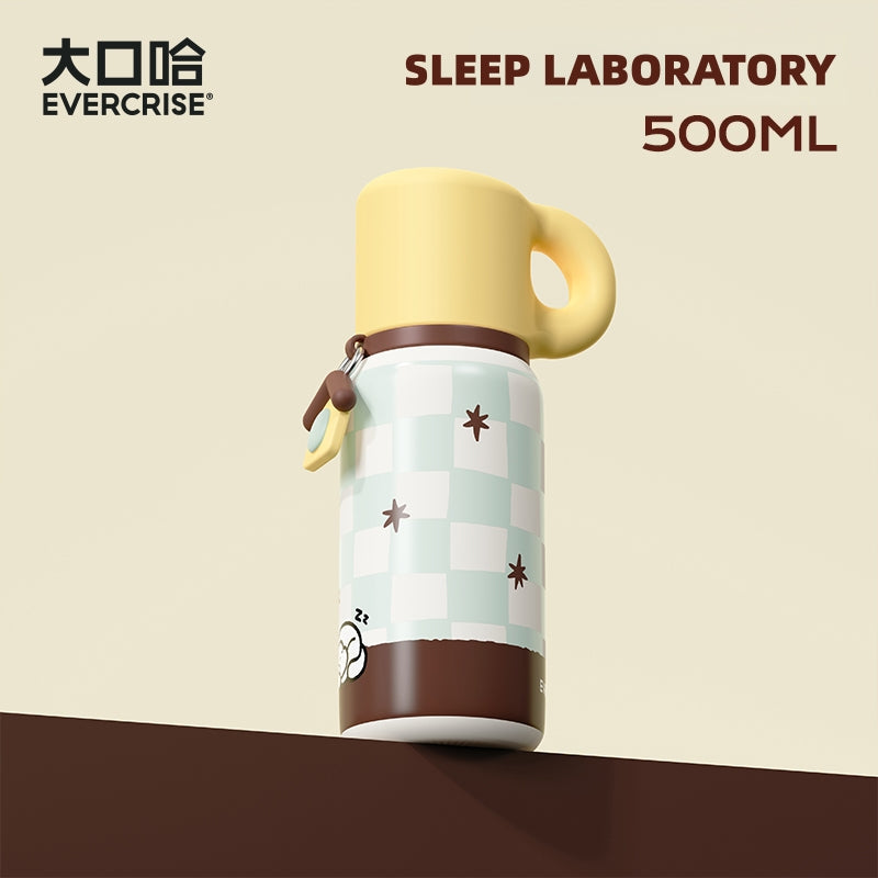 JoyVessel 500ml Insulated Stainless Steel Tumbler with Straw & Lid – Leakproof, Cute Design, Keep Warm & Cold, Perfect for Office, School, Gift