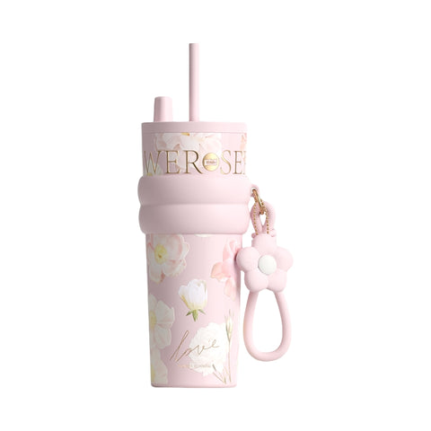 STAR+ FlorAurora floral design stainless steel water bottle
