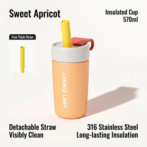 CHaKOLAB OPENSTRAW 570ml Insulated Split Cup with Detachable Straw