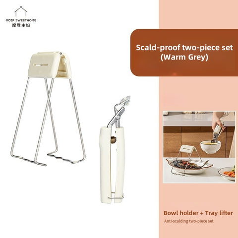 MDZF Heat-Resistant Adjustable Silicone Bowl Tongs - Non-Slip Anti-Scalding Kitchen Utensils for Oven, Microwave, and Dishwasher